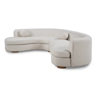 Classic Home Concord Upholstered Sectional Sofa In Gray