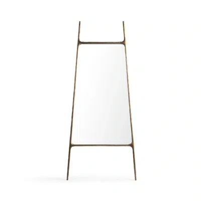 Classic Home Cove Floor Mirror In White