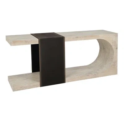 Classic Home Danica Reclaimed Oak Console Table In Antique White,black