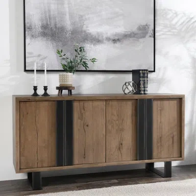 Classic Home Danica Reclaimed Oak Sideboard In Brown