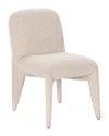 Classic Home Danson Upholstered Fabric Dining Chair Cream