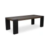 Classic Home Deaven Rectangular Solid Wood Dining Table In Black