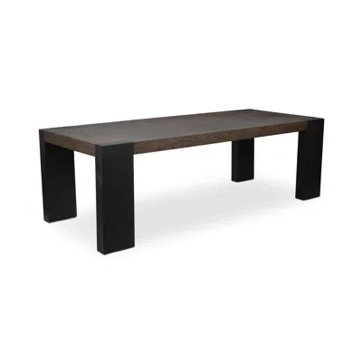 Classic Home Deaven Rectangular Solid Wood Dining Table In Black