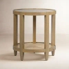 Classic Home Devin Solid Wood End Table In Brown