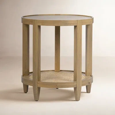 Classic Home Devin Solid Wood End Table In Brown