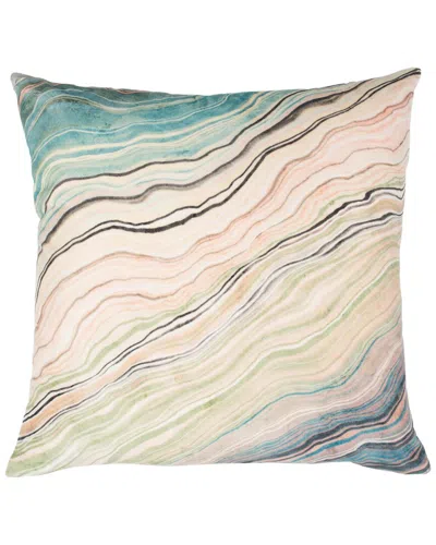 Classic Home Digital Print Zircon Velvet Cotton Throw Pillow In Multicolor