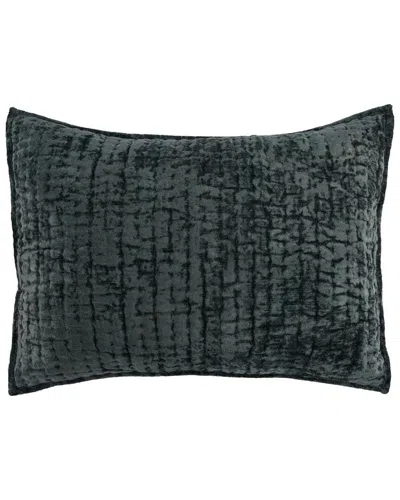 Classic Home Dimitry Velvet Bay Sham In Green