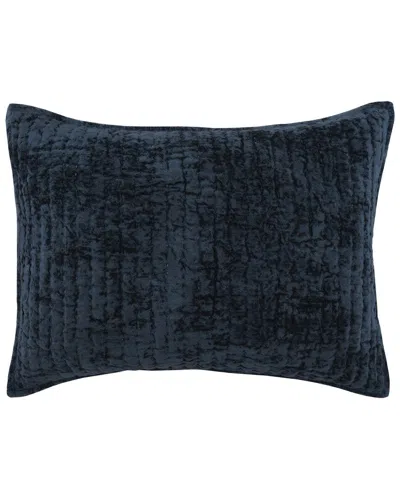 Classic Home Dimitry Velvet Sham In Blue