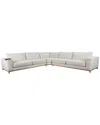 CLASSIC HOME CLASSIC HOME DONOVAN FABRIC UPHOLSTERED SECTIONAL SOFA