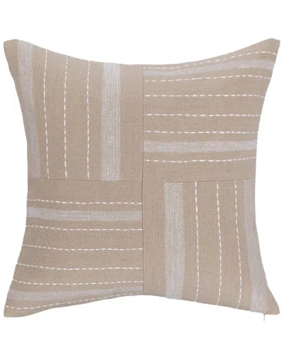 Classic Home Dyed & Stonewashed Origin Linen Throw Pillow In Neutral