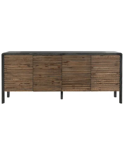 CLASSIC HOME CLASSIC HOME ELODIE 79IN RECLAIMED ELM WOOD 4-DOOR SIDEBOARD