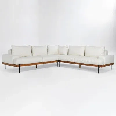 Classic Home Faro Corner Sectional In White