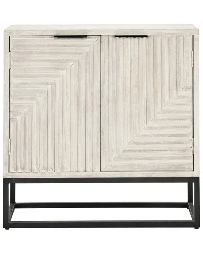 Classic Home Flint 2-door Mango Wood Sideboard In White