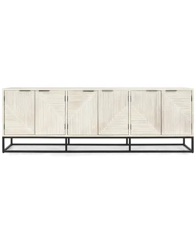 Classic Home Flint 6-door Mango Wood Sideboard In Neutral