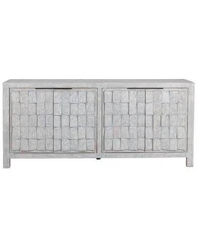 Classic Home Gama Reclaimed Pine Buffet Sideboard In White