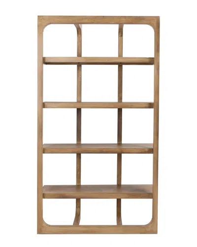 Classic Home Gordon 86in Acacia Wood Reversible Bookcase In Brown