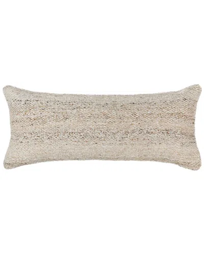 Classic Home Hand-woven Dimensional Texture Stella Throw Pillow In Brown
