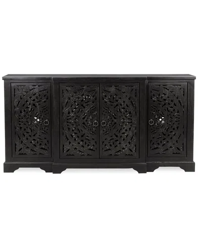 Classic Home Harmony Mango Wood Cabinet In Black
