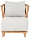 Classic Home Hearst Outdoor Wood Frame Accent Chair In Brown