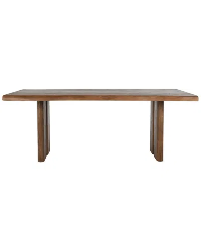 Classic Home Holmes 80in Mango Wood Rustic Elegance Dining Table In Brown
