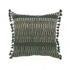 Classic Home Jaime Jagger Tassel Pillow In Green