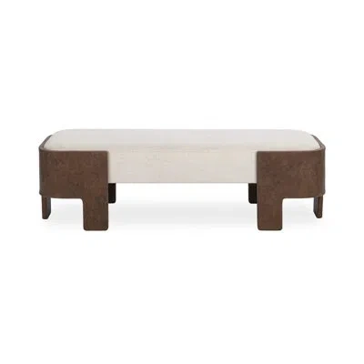 Classic Home Janya Upholstered Accent Bench In Multi