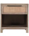 Classic Home Jensen One-drawer Mango Wood Nightstand In Brown