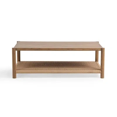 Classic Home Jilian Wood Coffee Table In Brown