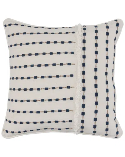 Classic Home Kassia Embroidered 20in Throw Pillow