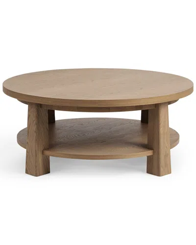 Classic Home Kenzie Wood Coffee Table In Brown