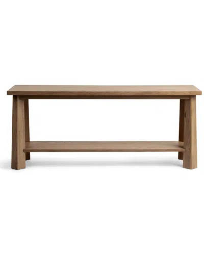 Classic Home Kenzie Wood Console Table In Brown
