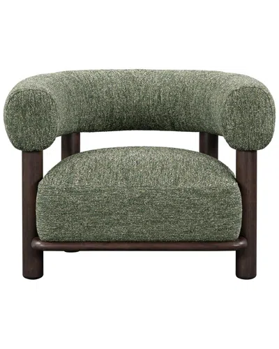 Classic Home Lars Fabric Upholstered Accent Chair In Green