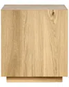 Classic Home Layne 20 Square Oak Wood Veneer End Table In Brown