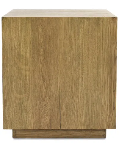Classic Home Layne 20in Square Oak Wood Veneer End Table In Brown