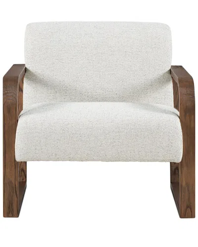Classic Home Lexington Upholstered Modern Fabric Accent Chair In Neutral