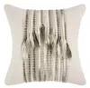 Classic Home Linen Fabric Blend Throw Pillow In Ivory