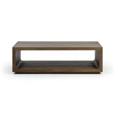 Classic Home London Wood Coffee Table In Brown