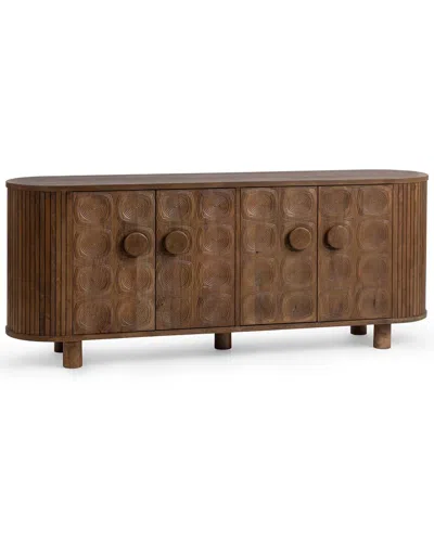 Classic Home Lyle Mango Wood Sideboard Buffet In Brown