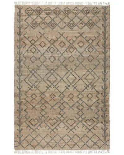 Classic Home Manistique Hand-woven Jute Rug In Brown