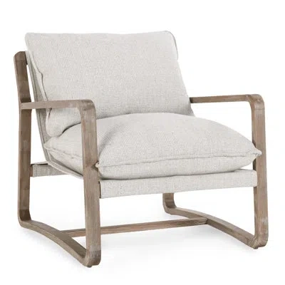 Classic Home Mariah Accent Chair In Ivory