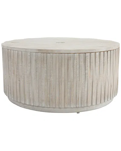Classic Home Maya Round Coffee Table In Gray