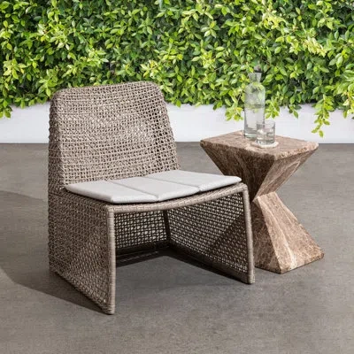 Classic Home Michelle Outdoor Accent Chair Linen