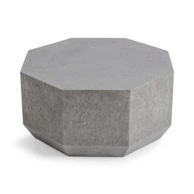 Classic Home Morse Outdoor Coffee Table In Gray