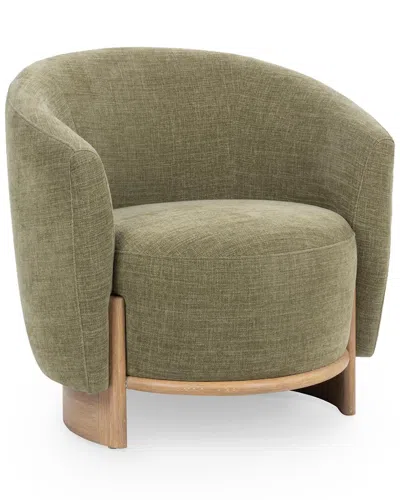 Classic Home Myra Upholstered Accent Chair In Green