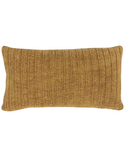 Classic Home Nakeya Knitted 14in X 26in Throw Pillow In Honey