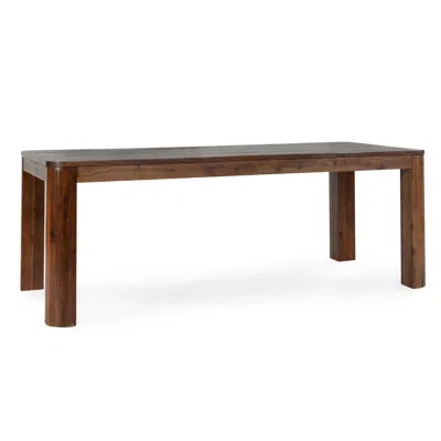 Classic Home Nemi 84" Reclaimed Pine Wood Rectangular Dining Table In Brown