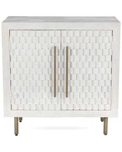 Classic Home Norwood 2-door Mango Wood Cabinet In White Wash Wh