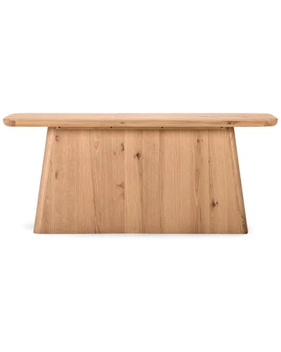 Classic Home Orlando 72in Oak Wood Console Table In Brown