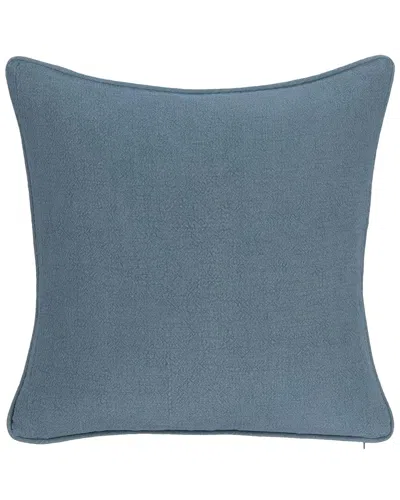 Classic Home Overdyed & Stonewashed Bedford Linen Throw Pillow In Blue