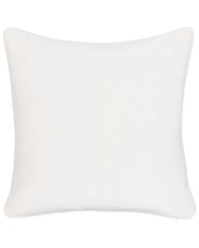 Classic Home Overdyed & Stonewashed Bedford Linen Throw Pillow In White